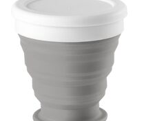 Складной стакан с крышкой Astrada, серый арт.74762.11