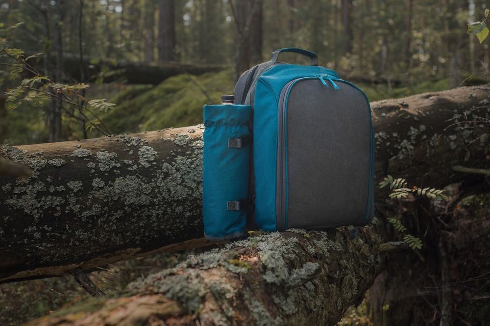 Набор для пикника Fridag на 2 персоны, темно-синий с серым арт.3900.41