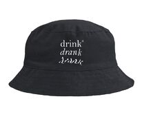 Панама Drunk со светящимся принтом, черная арт.71260.32