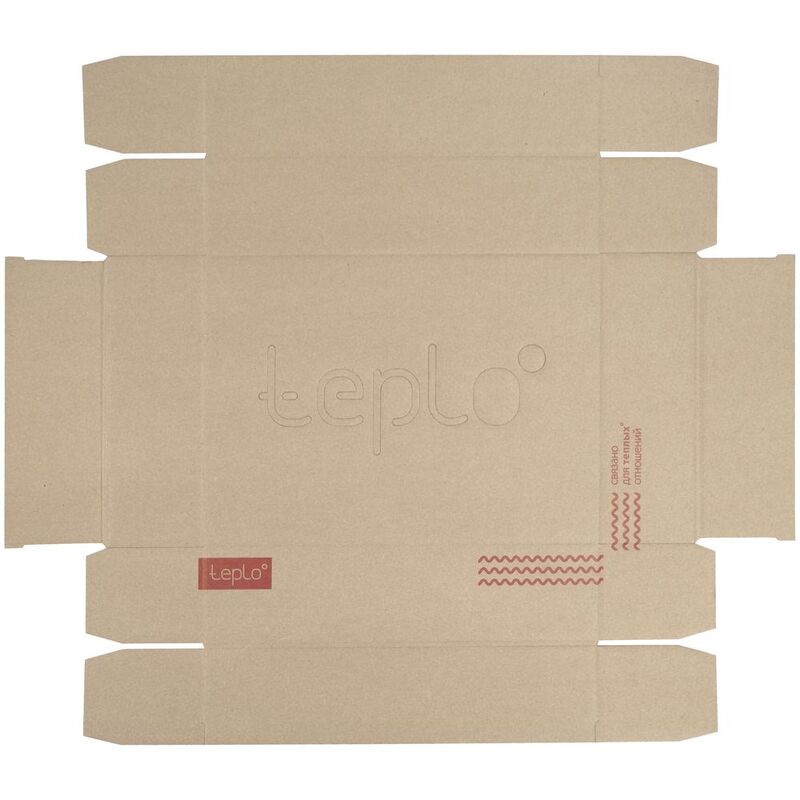 Коробка Teplo, большая, крафт арт.17203.11
