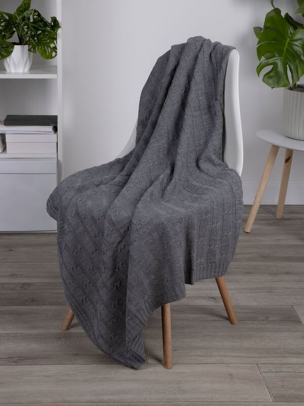 Плед Trenza, серый арт.23348.10