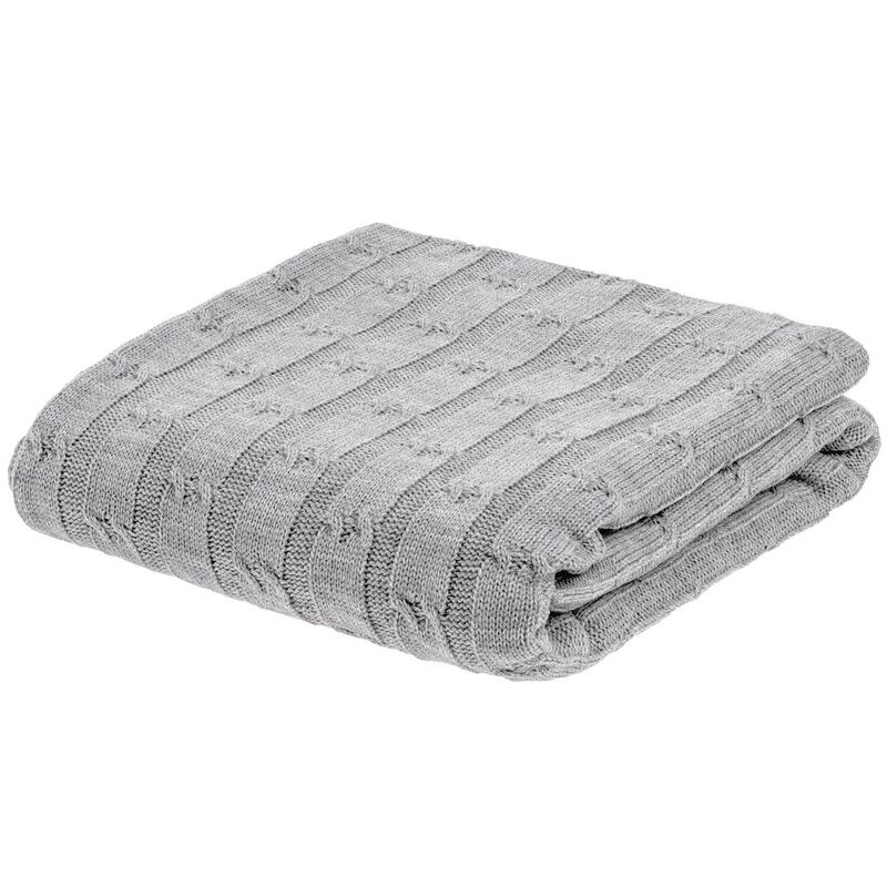 Плед Trenza, светло-серый арт.23348.16