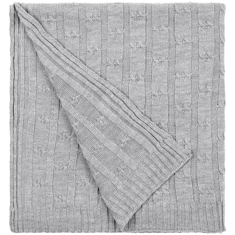 Плед Trenza, светло-серый арт.23348.16