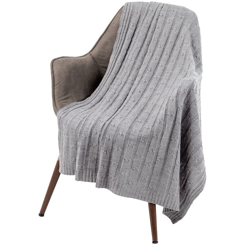 Плед Trenza, светло-серый арт.23348.16