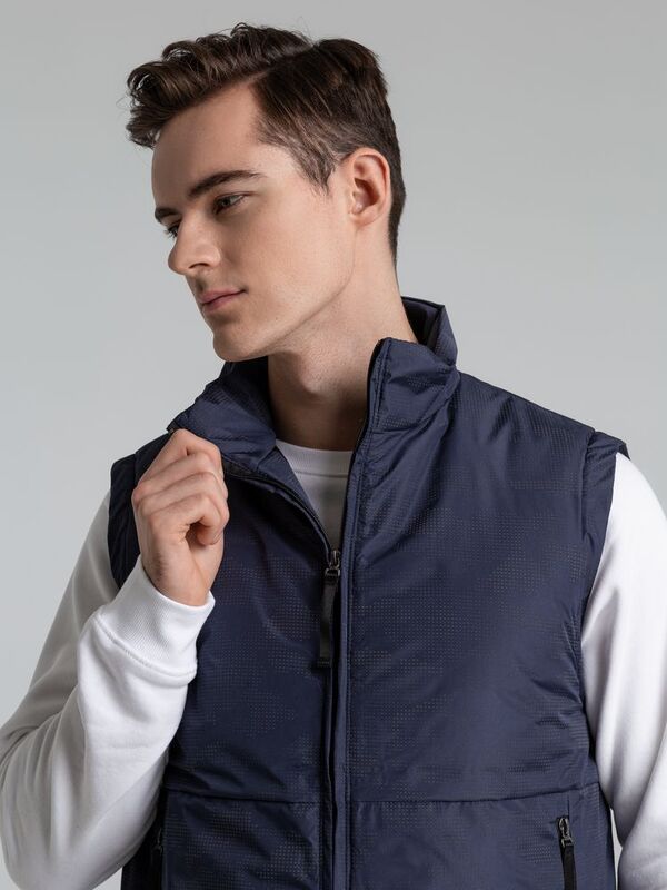 Жилет светоотражающий Lattvind, темно-синий арт.14118.40