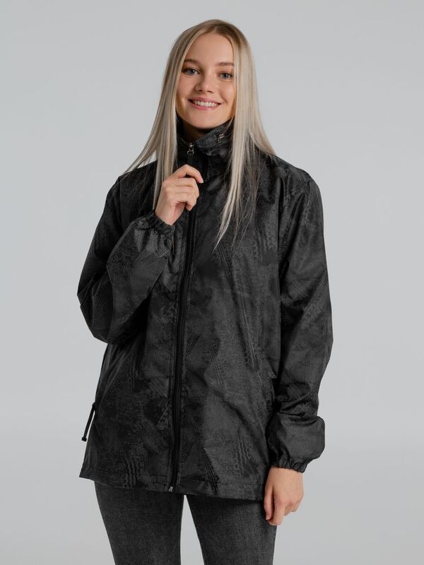 Ветровка светоотражающая Finvind, темно-серая арт.14119.30