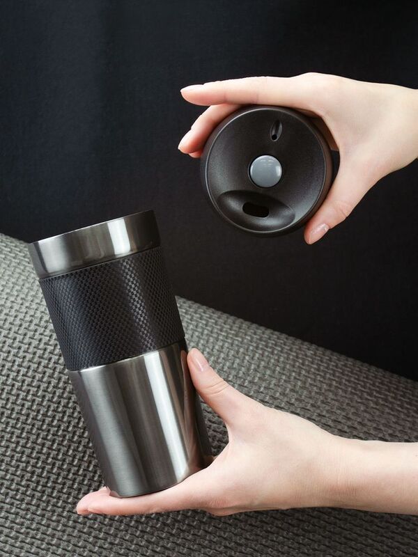 Термостакан Solingen Grip, серо-стальной арт.13077.13