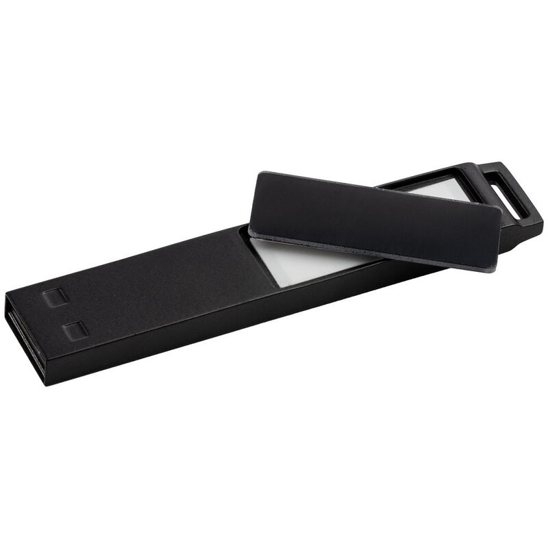 Флешка markBright Black с зеленой подсветкой, 32 Гб арт.21023.92