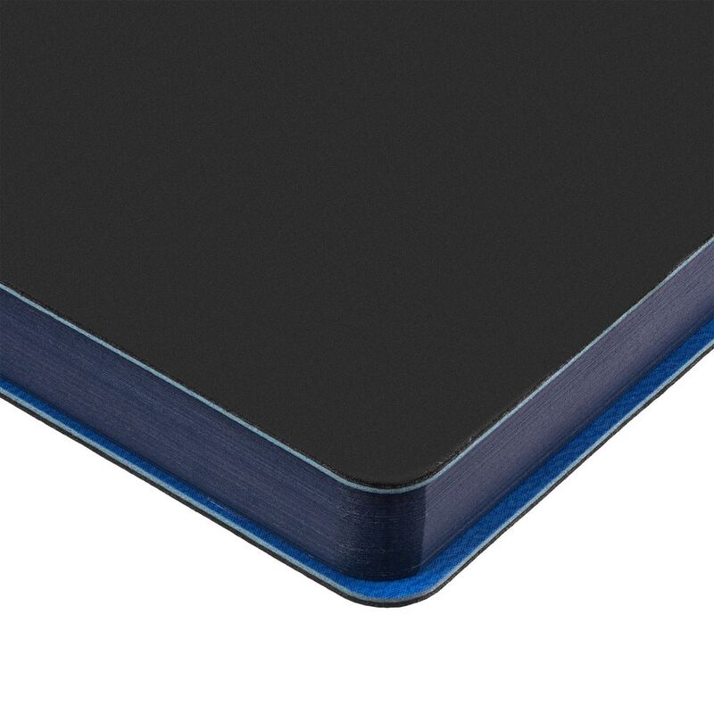 Ежедневник Flexpen Black, недатированный, черный с синим арт.13087.34