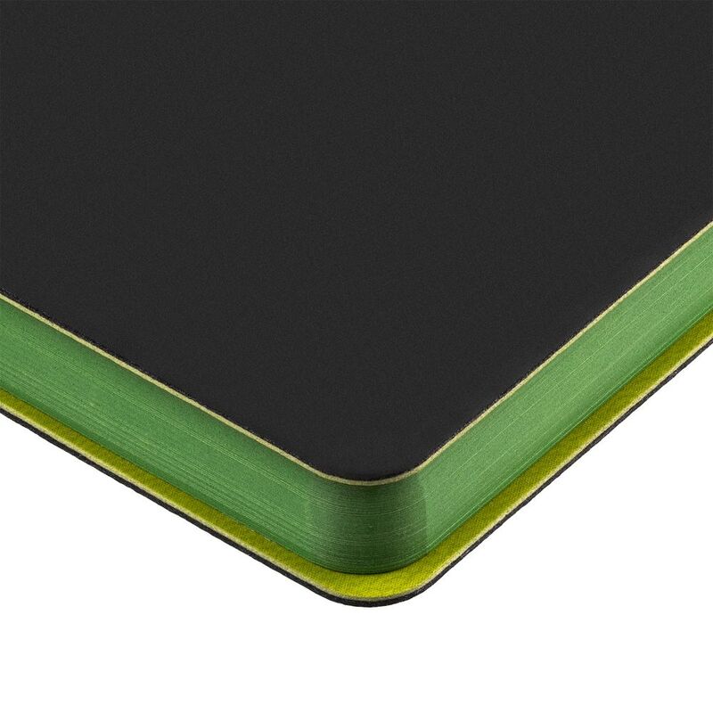 Ежедневник Flexpen Black, недатированный, черный с зеленым арт.13087.39