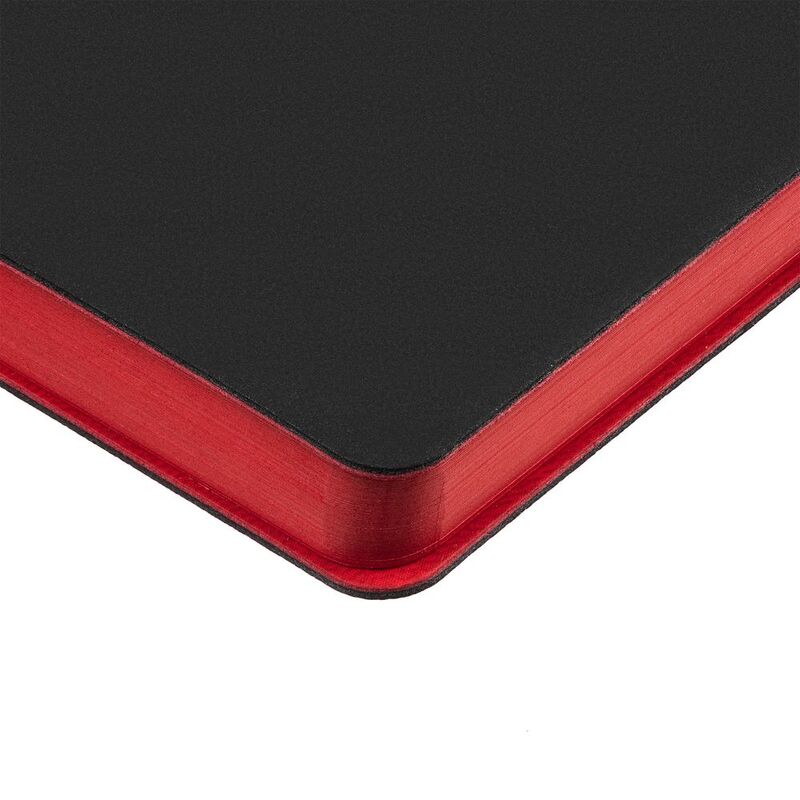 Ежедневник Flexpen Black, недатированный, черный с красным арт.13087.35