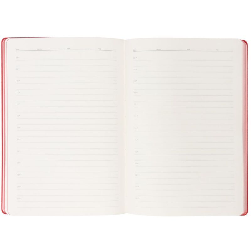 Ежедневник Flexpen Black, недатированный, черный с красным арт.13087.35