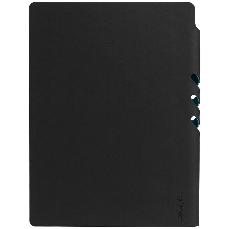 Ежедневник Flexpen Black, недатированный, черный с бирюзовым арт.13087.30