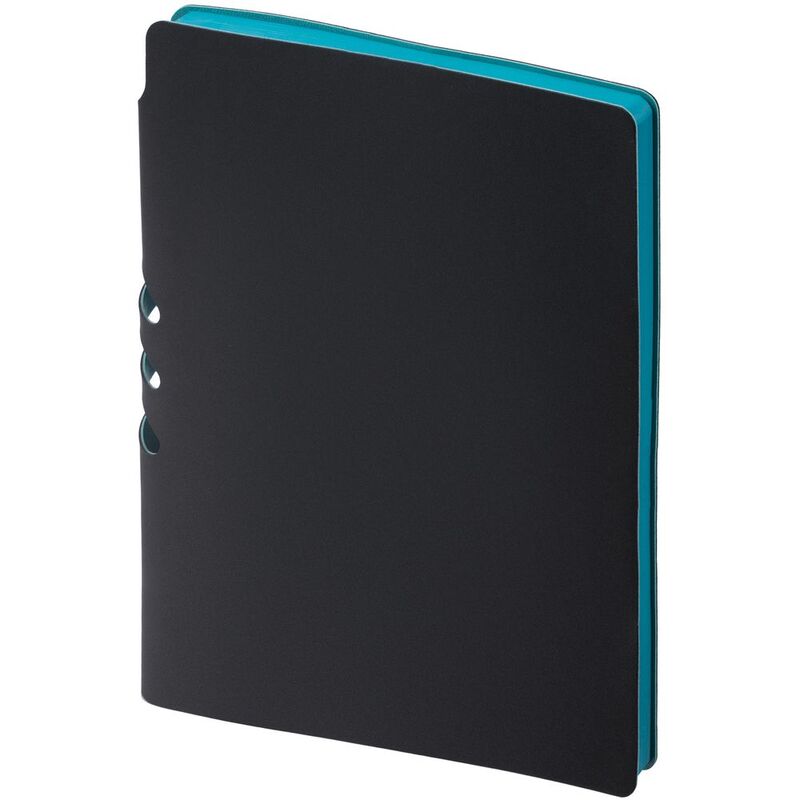 Ежедневник Flexpen Black, недатированный, черный с бирюзовым арт.13087.30