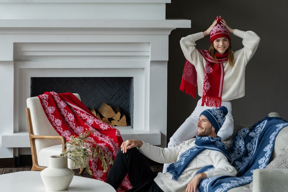 Плед Onego, красный арт.53001.50