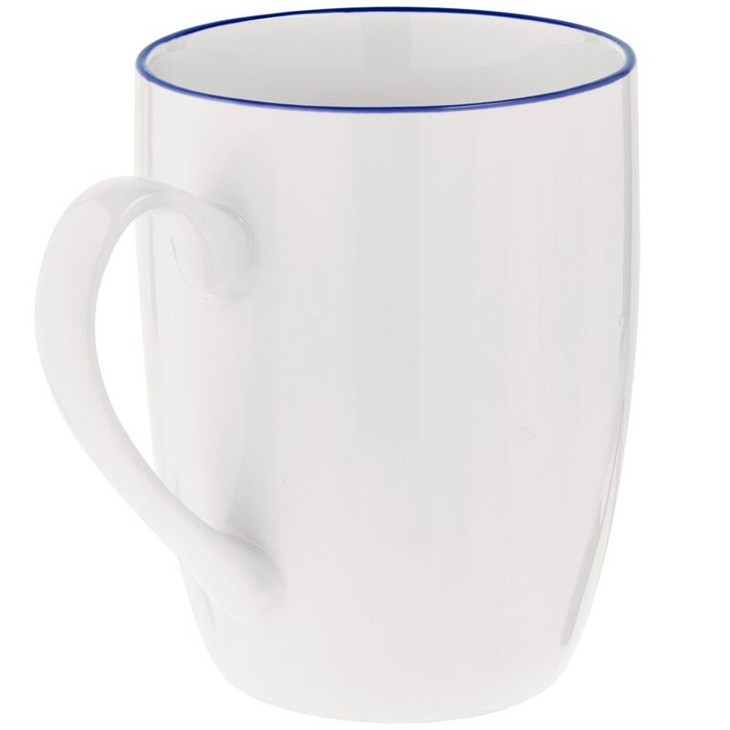 Кружка Simmy, белая с синим арт.15883.40