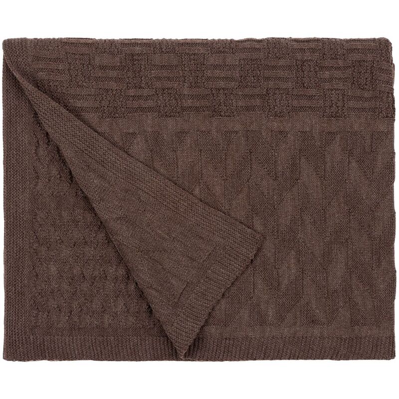 Плед Snippet, коричневый меланж арт.15878.59