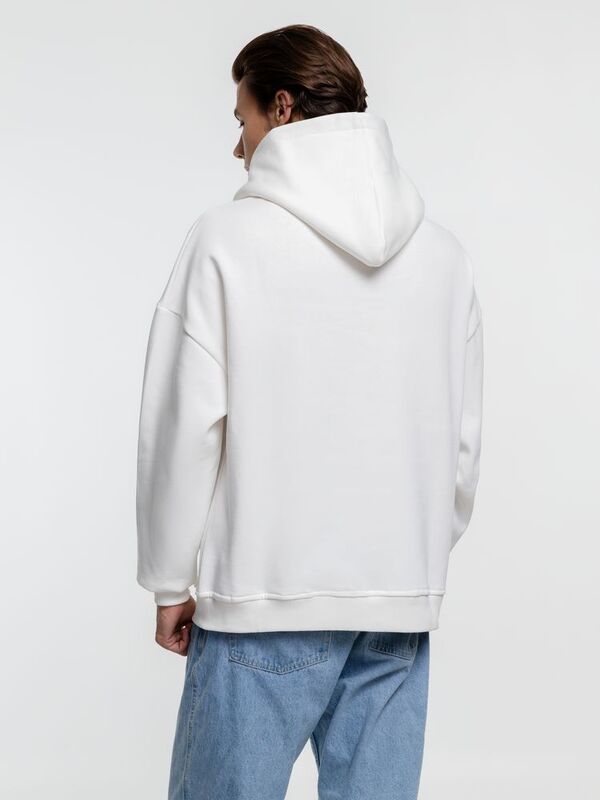 Худи оверсайз Kulonga Comfort Heavy, молочно-белое арт.14046.60