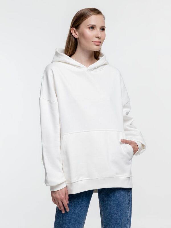 Худи оверсайз Kulonga Comfort Heavy, молочно-белое арт.14046.60