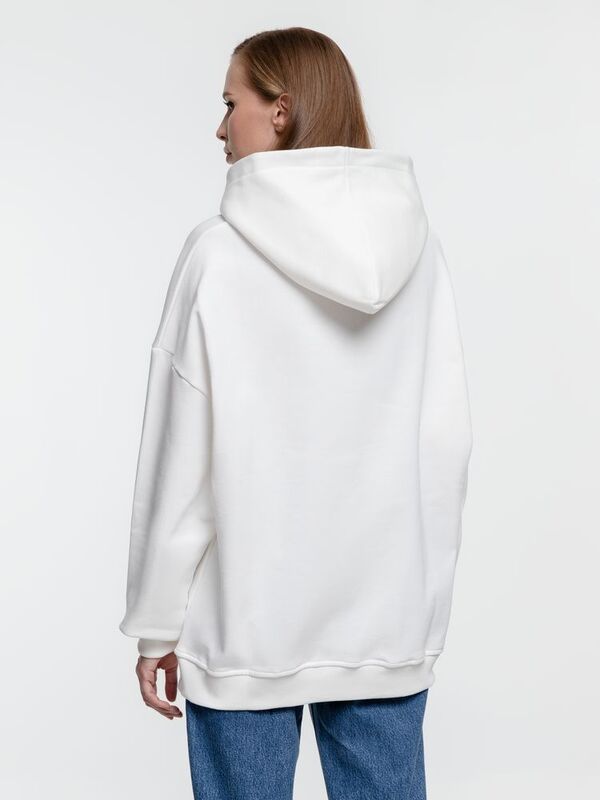 Худи оверсайз Kulonga Comfort Heavy, молочно-белое арт.14046.60