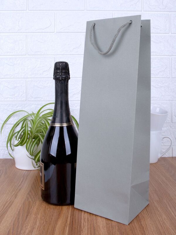 Пакет под бутылку Vindemia, серый арт.75556.10