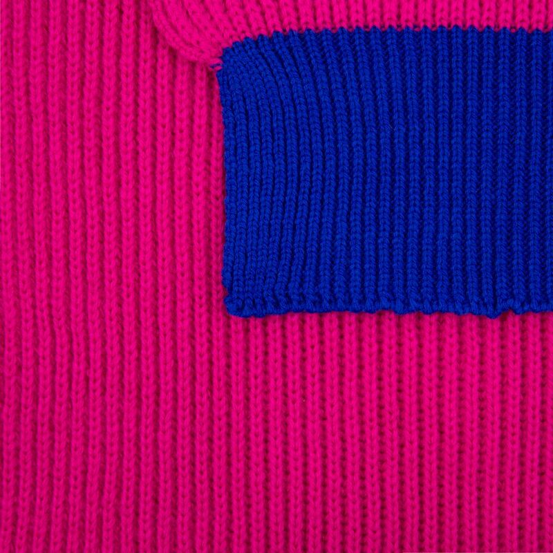 Шарф Snappy, фуксия с синим арт.76262.45