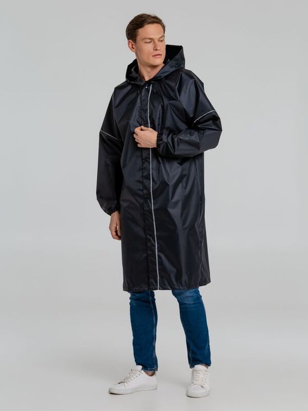 Дождевик со светоотражающими элементами Rainman Blink, темно-синий арт.13346.40