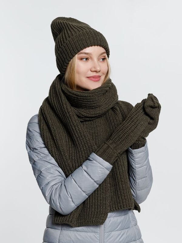 Варежки Nordkyn, зеленые (оливковые) арт.10452.90