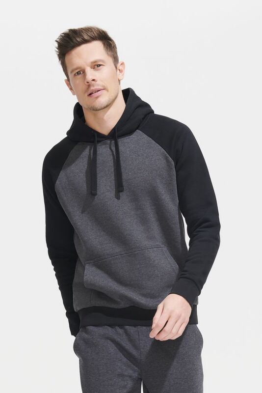 Толстовка унисекс Seattle, темный меланж с черным арт.02998993