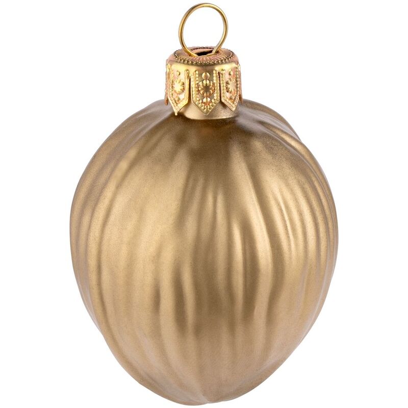 Елочная игрушка &laquo;Грецкий орех&raquo;, матовое золото арт.15858.00