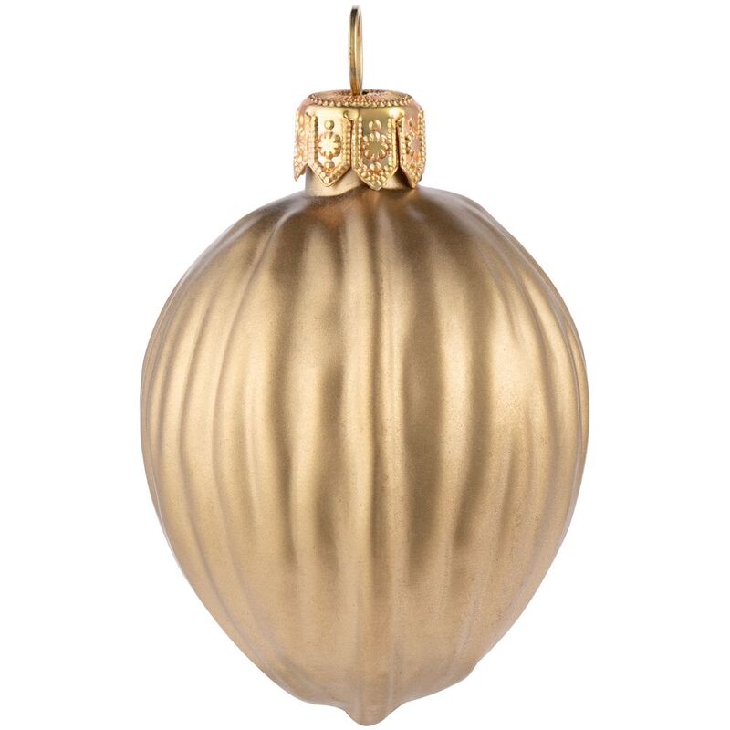 Елочная игрушка &laquo;Грецкий орех&raquo;, матовое золото арт.15858.00