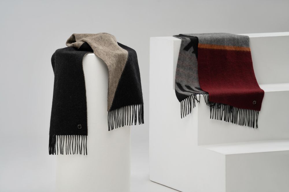 Шарф Charming, коричневый с оранжевым арт.15986.52