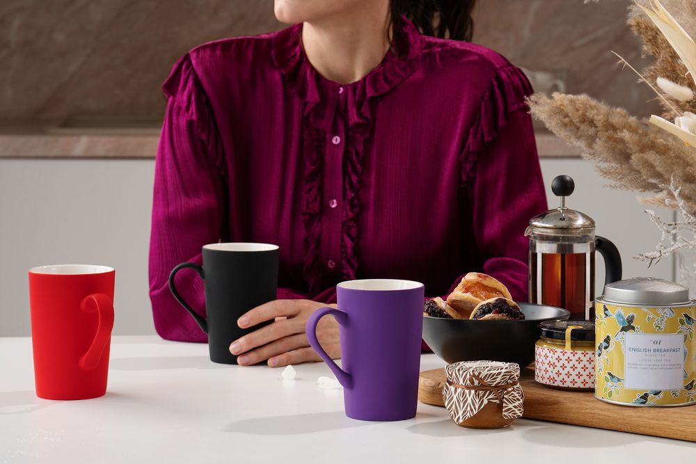 Кружка Best Noon с покрытием софт-тач, красная арт.13355.50