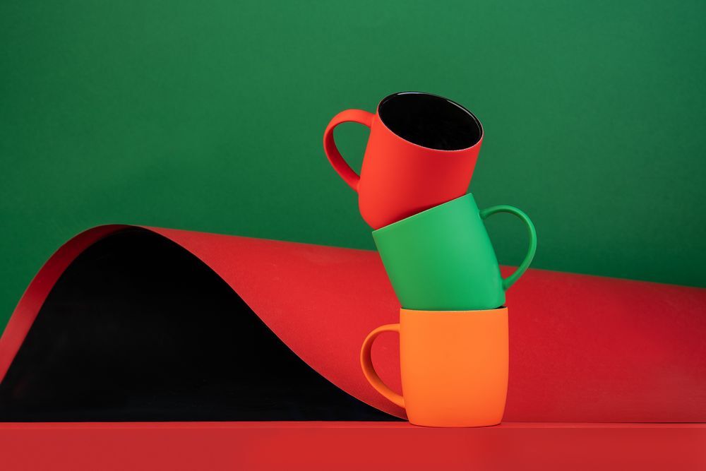 Кружка Surprise Touch Black с покрытием софт-тач, зеленая арт.13356.90