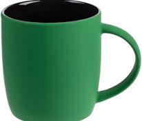 Кружка Surprise Touch Black с покрытием софт-тач, зеленая арт.13356.90