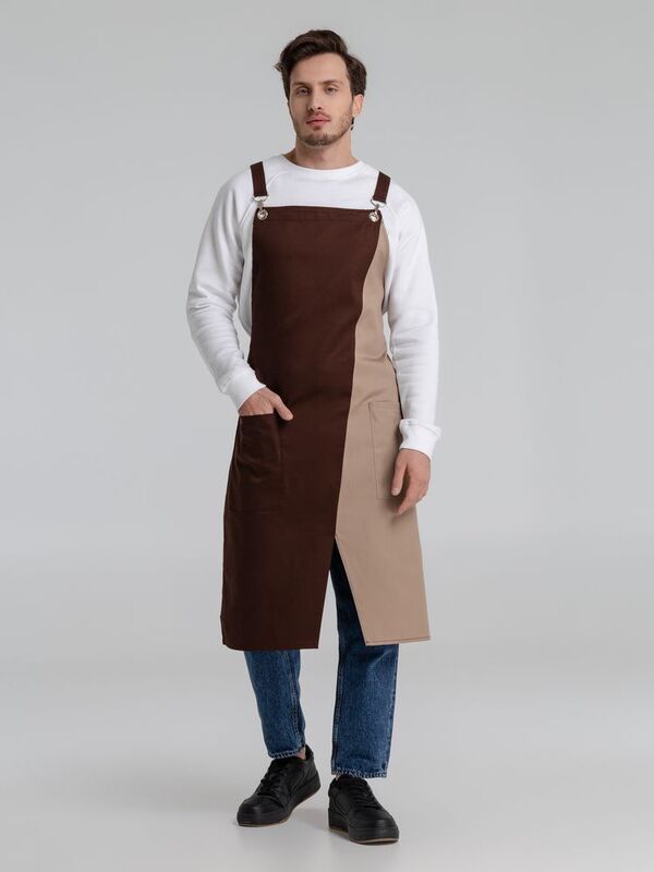 Фартук Picante, коричневый с бежевым арт.30091.51