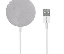 Беспроводное зарядное устройство с магнитами Magmate, серебристое арт.22023.10