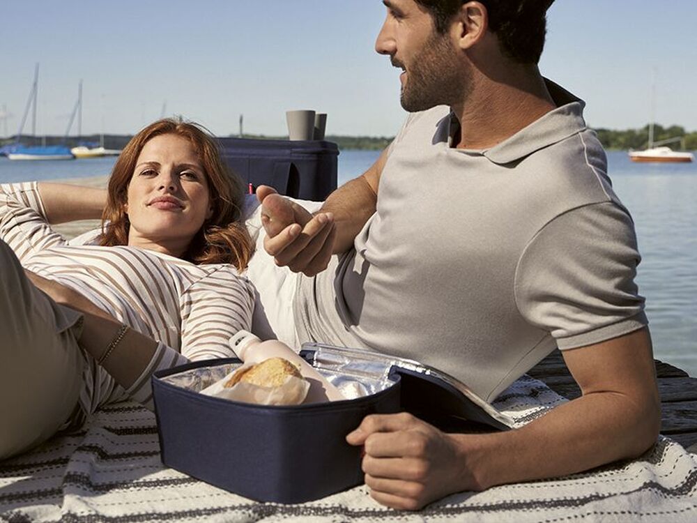 Термосумка Coolerbag M, синяя арт.13411.40