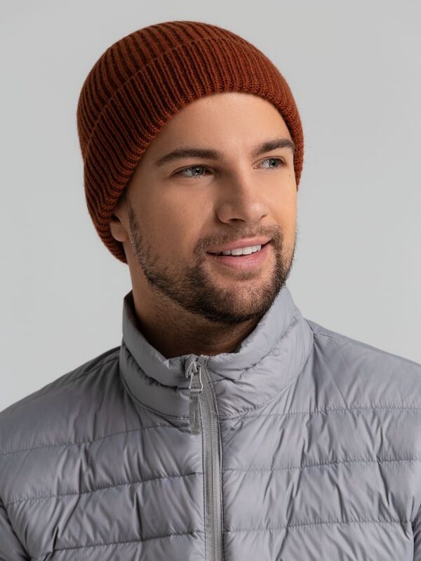 Шапка Bernard, коричневая (терракота) арт.20085.55