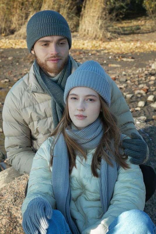 Перчатки Bernard, серый меланж арт.20087.11