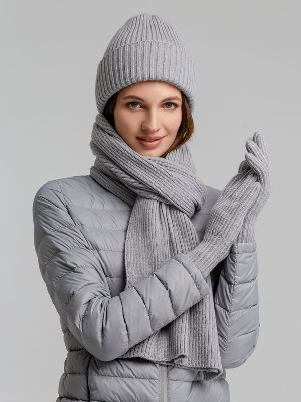 Перчатки Bernard, светло-серые арт.20087.16