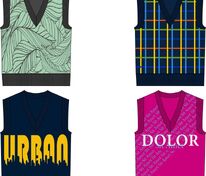 Жилет оверсайз Tricksy Net на заказ, акрил арт.18834.01