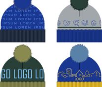 Шапка на заказ Tricksy Fullur, полушерсть арт.18843.02