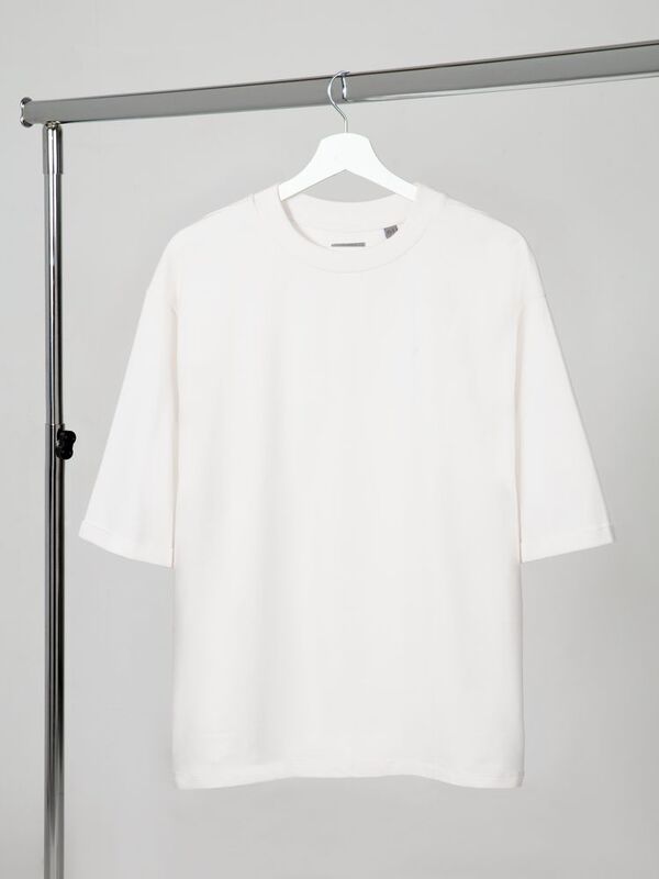 Футболка оверсайз унисекс Kosmos 2.0, кремовая арт.14610.60