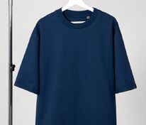 Футболка оверсайз унисекс Kosmos 2.0, темно-синяя арт.14610.40