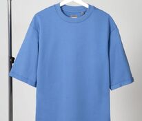 Футболка оверсайз унисекс Kosmos 2.0, синяя арт.14610.44