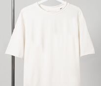 Футболка оверсайз Vozduh 2.0, кремовая арт.14611.60
