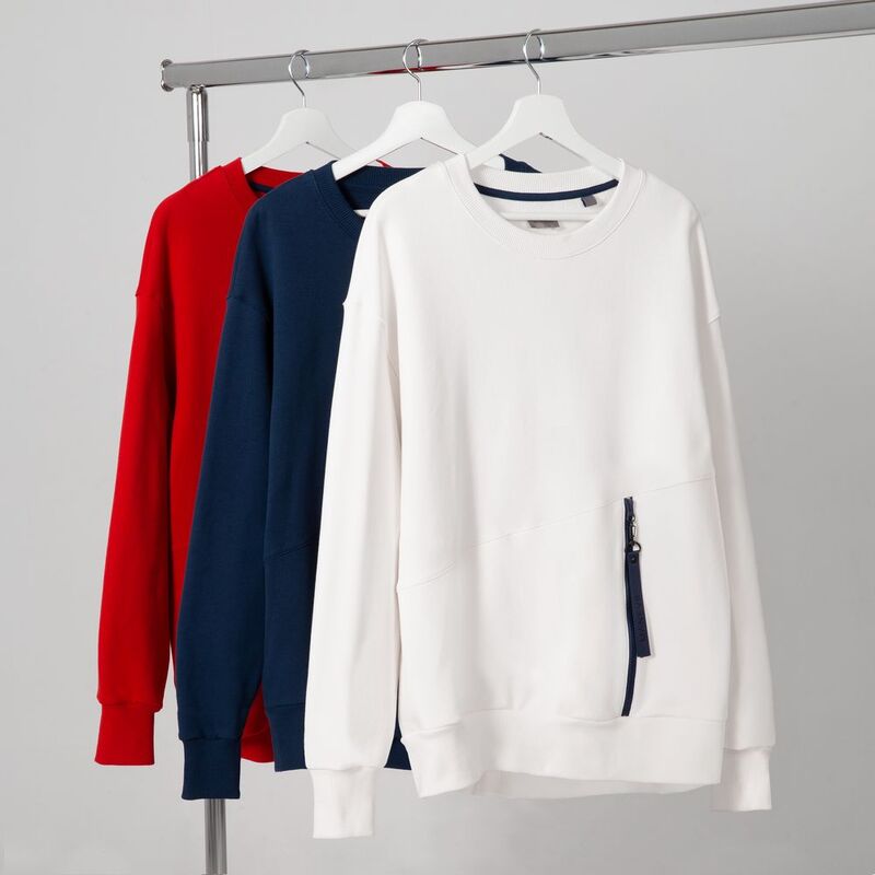 Свитшот унисекс Kosmos 2.0, темно-синий арт.14613.40