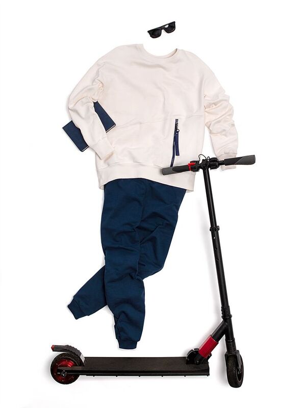 Свитшот унисекс Kosmos 2.0, кремовый арт.14613.60