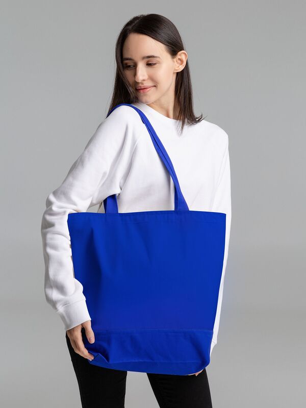 Сумка для покупок на молнии Shopaholic Zip, синяя арт.11683.40